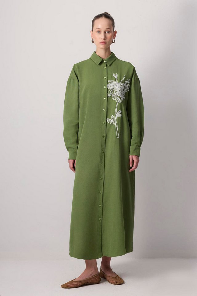 touche prive Maxikleid NATÜRLICHES STRUKTURIERTES BESTICKTES KLEID von touche prive