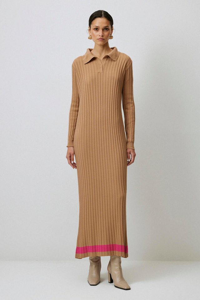 touche prive Maxikleid STRICKKLEID MIT POLOKRAGEN von touche prive