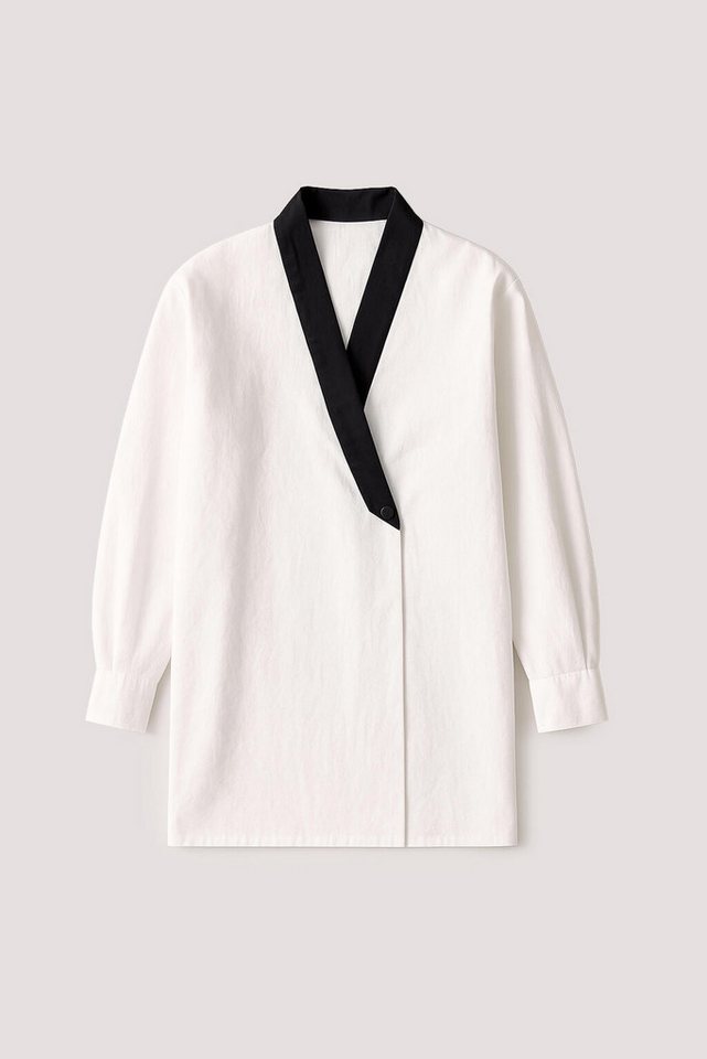 touche prive Maxikleid ZWEIREIHIGER CUPRA-KIMONO von touche prive