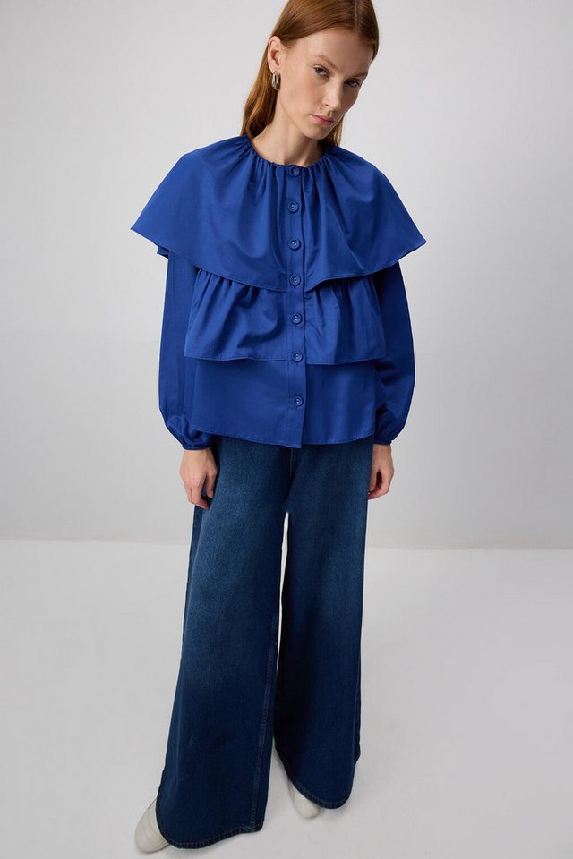 touche prive Rugbyshirt KURZES SHIRT MIT PUFFÄRMELN von touche prive