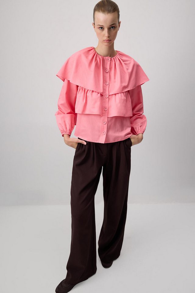 touche prive Rugbyshirt KURZES SHIRT MIT PUFFÄRMELN von touche prive