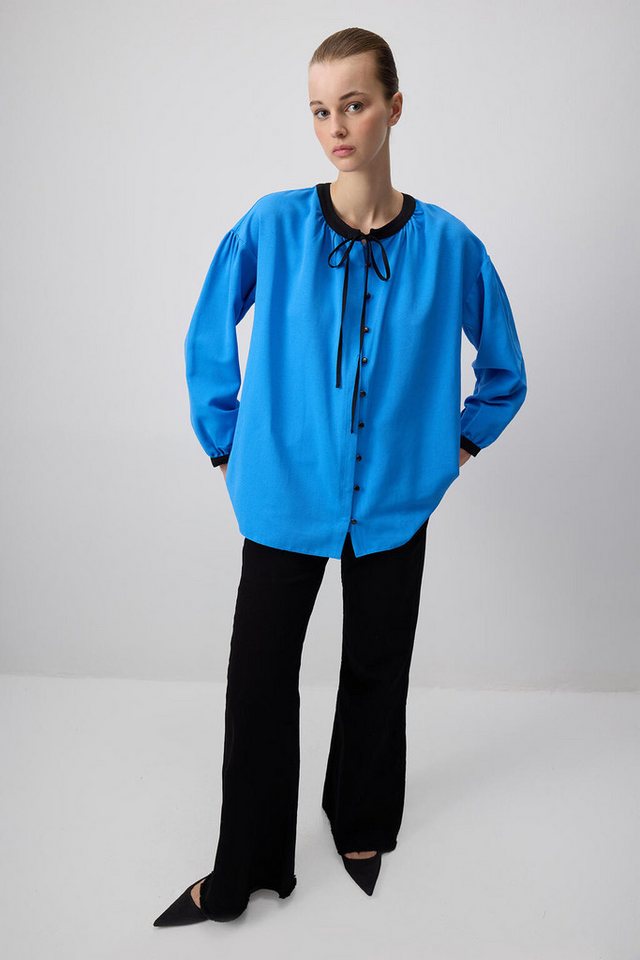 touche prive Rugbyshirt Leinenhemd mit Struktur von touche prive