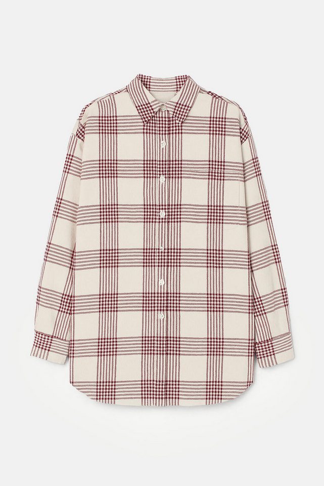touche prive Rugbyshirt OVERSIZE-HEMD AUS 100 % BAUMWOLLE MIT KARIERTEN MUSTER touche prive Rugbyshirt OVERSIZE-HEMD AUS 100 % BAUMWOLLE MIT KARIERTEN MUSTER von touche prive