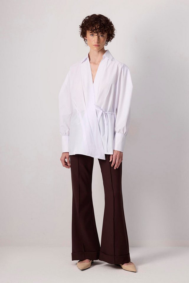 touche prive Rugbyshirt Popeline-Tunika mit seitlichen Bändern von touche prive