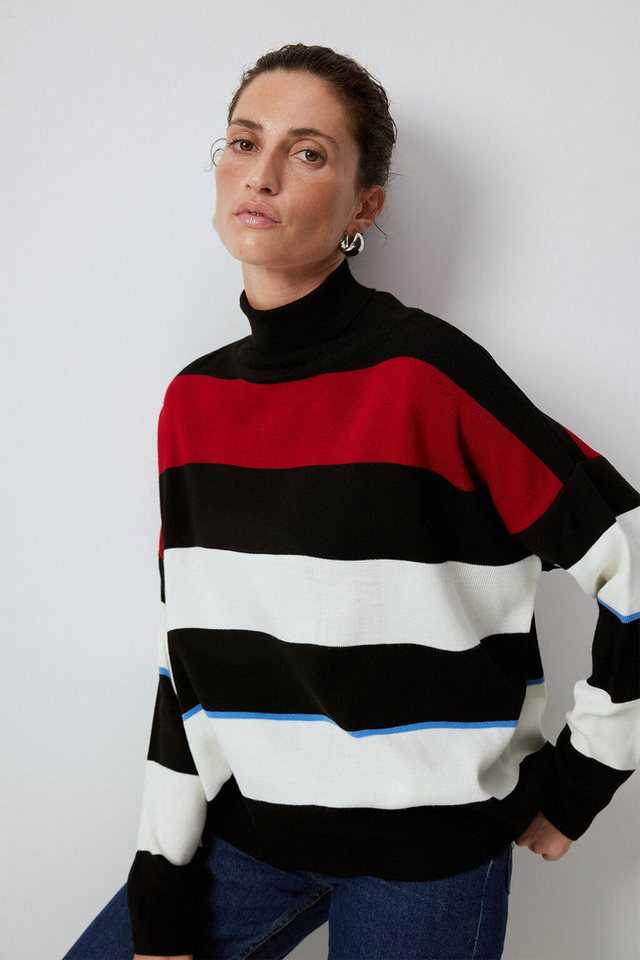 touche prive Sweatshirt GESTREIFTE STRICKTUNIKA von touche prive