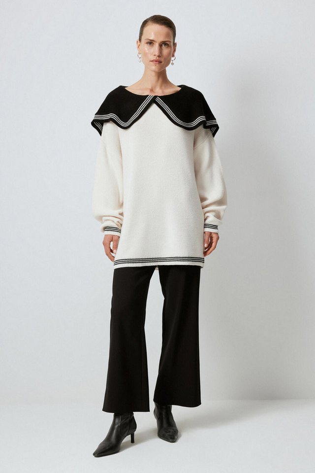 touche prive Sweatshirt STRICKPULLOVER MIT BREITEM KRAGEN von touche prive