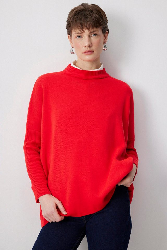 touche prive Sweatshirt STRICKTUNIKA MIT ÜBERSCHÜTZTEN SCHULTERN von touche prive