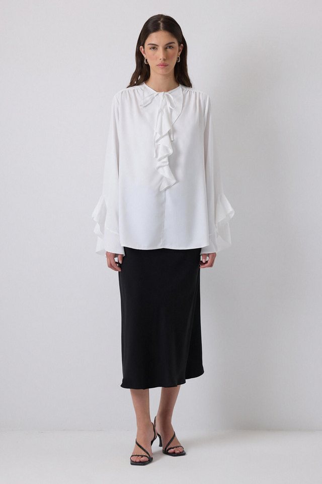 touche prive Tunika CHIFFONBLUSE MIT RÜSCHENDETAILS von touche prive
