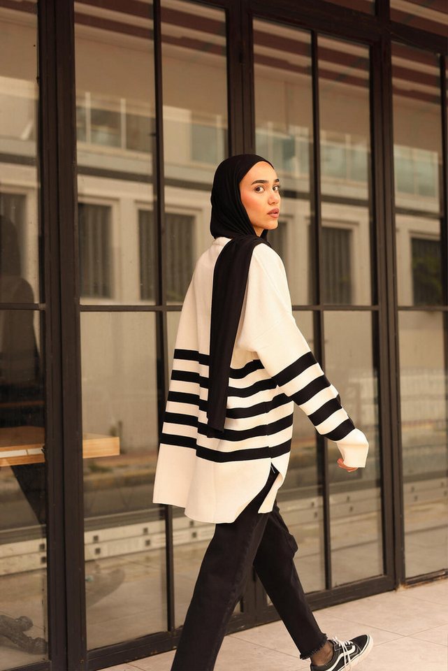 touche prive Tunika GESTREIFTE STRICKTUNIKA von touche prive