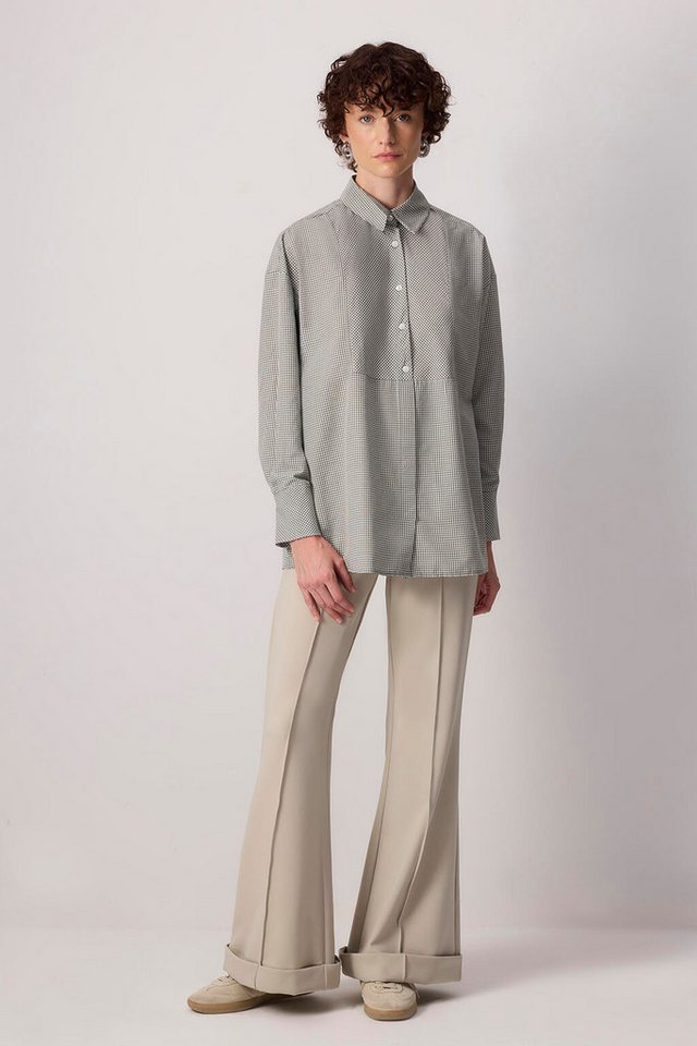 touche prive Tunikashirt Hemdkragen-Gingham-Tunika von touche prive