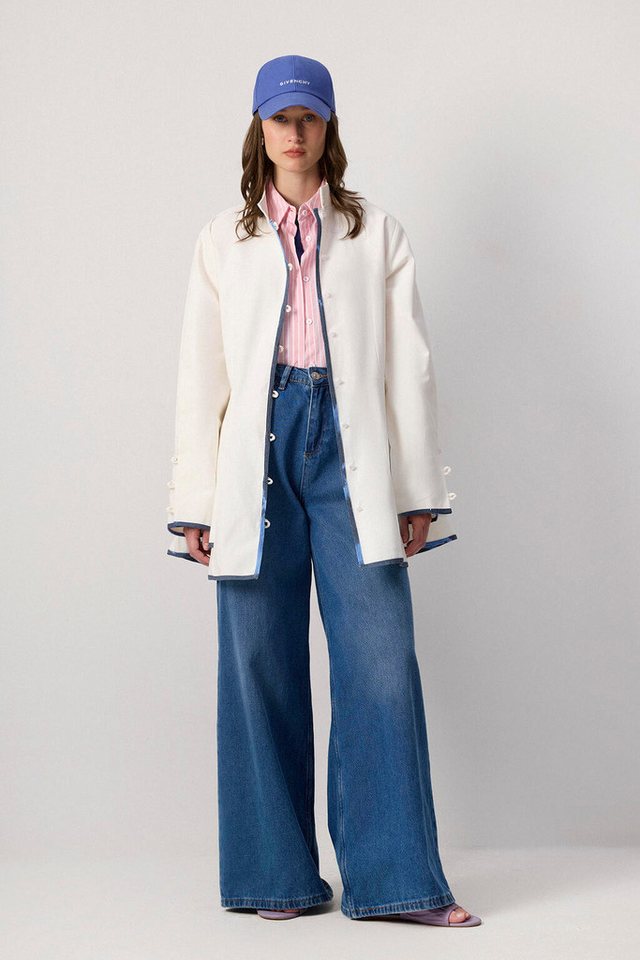 touche prive Windbreaker GABARDINE-JACKE MIT VOLANTSAUM von touche prive