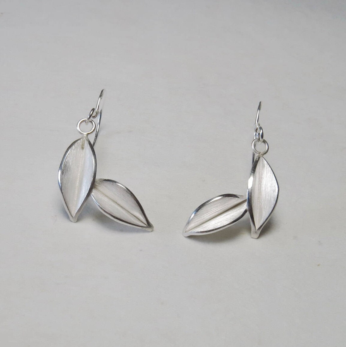 Nature-Two Leaves Silber Ohrringe Nr.1/ Handgefertigt Nature-Two Leaves Silber Ohrringe Nr.1/ Handgefertigt von touratour