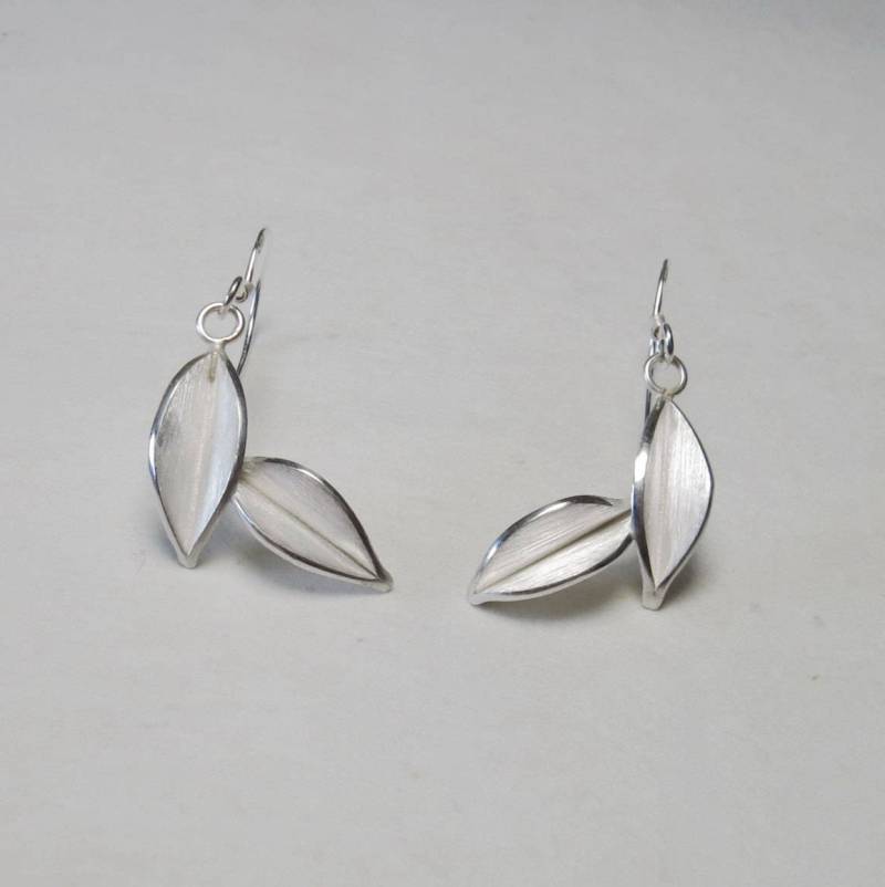 Nature-Two Leaves Silber Ohrringe Nr.1/ Handgefertigt Nature-Two Leaves Silber Ohrringe Nr.1/ Handgefertigt von touratour