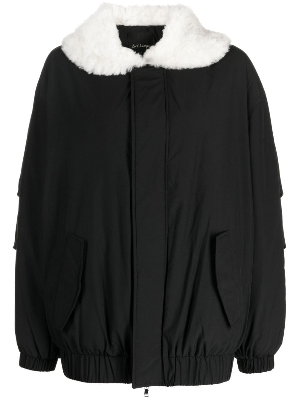 tout a coup Jacke mit Faux Shearling - Schwarz von tout a coup