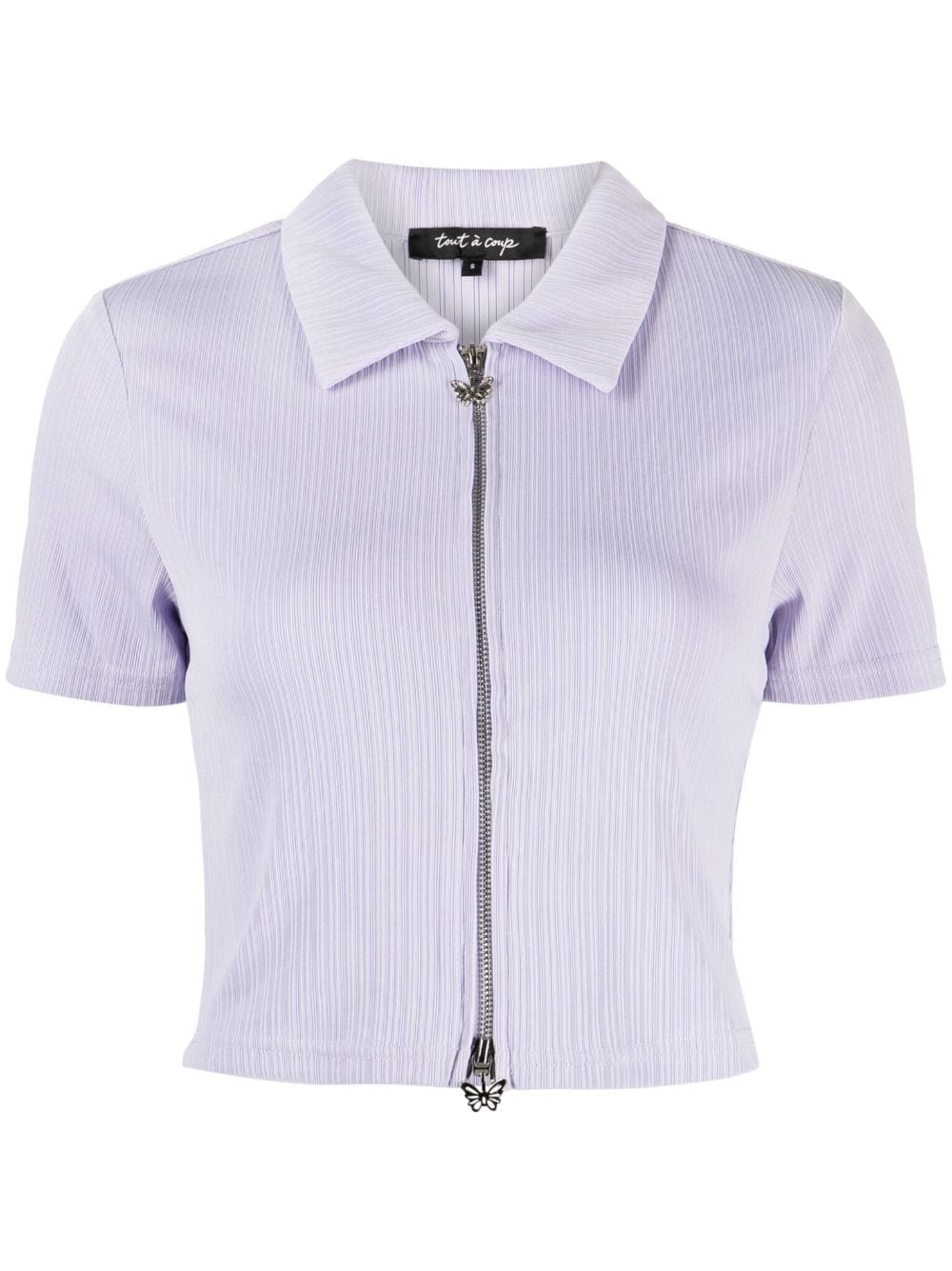 tout a coup Kurzärmelige Bluse - Violett von tout a coup