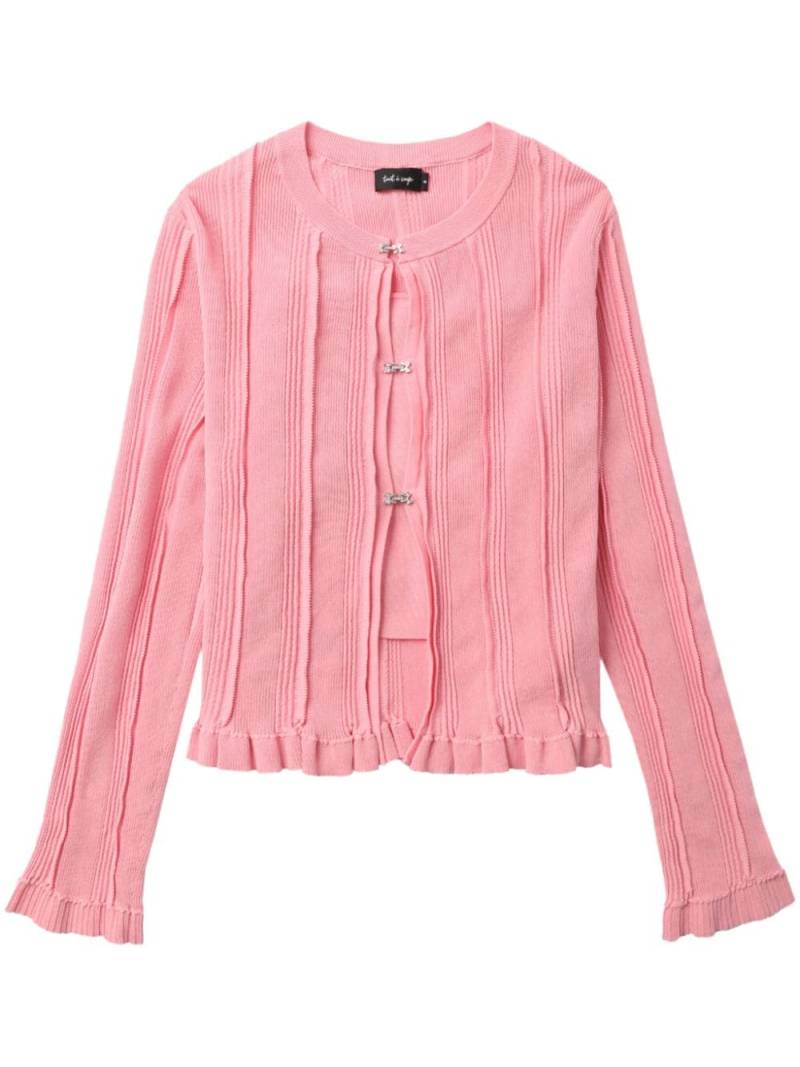 tout a coup Set aus Cardigan und Hose - Rosa von tout a coup