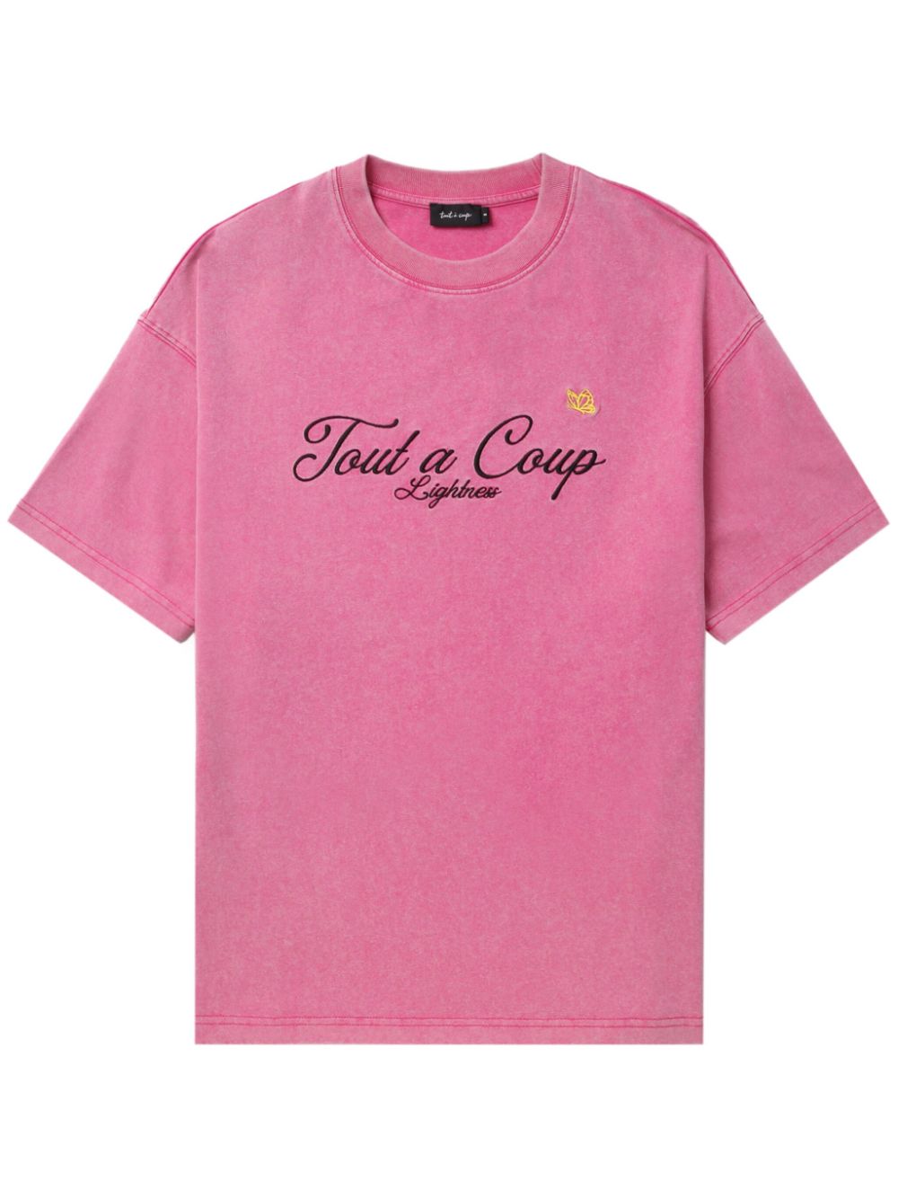 tout a coup T-Shirt mit Logo-Stickerei - Rosa von tout a coup