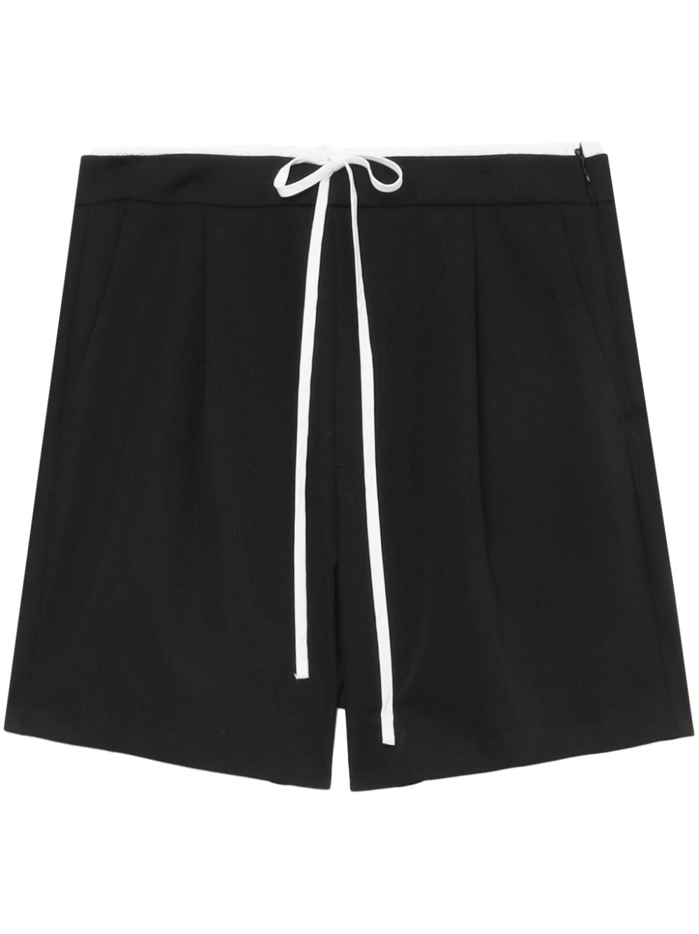 tout a coup Plissierte Shorts mit Kordelzug - Schwarz von tout a coup