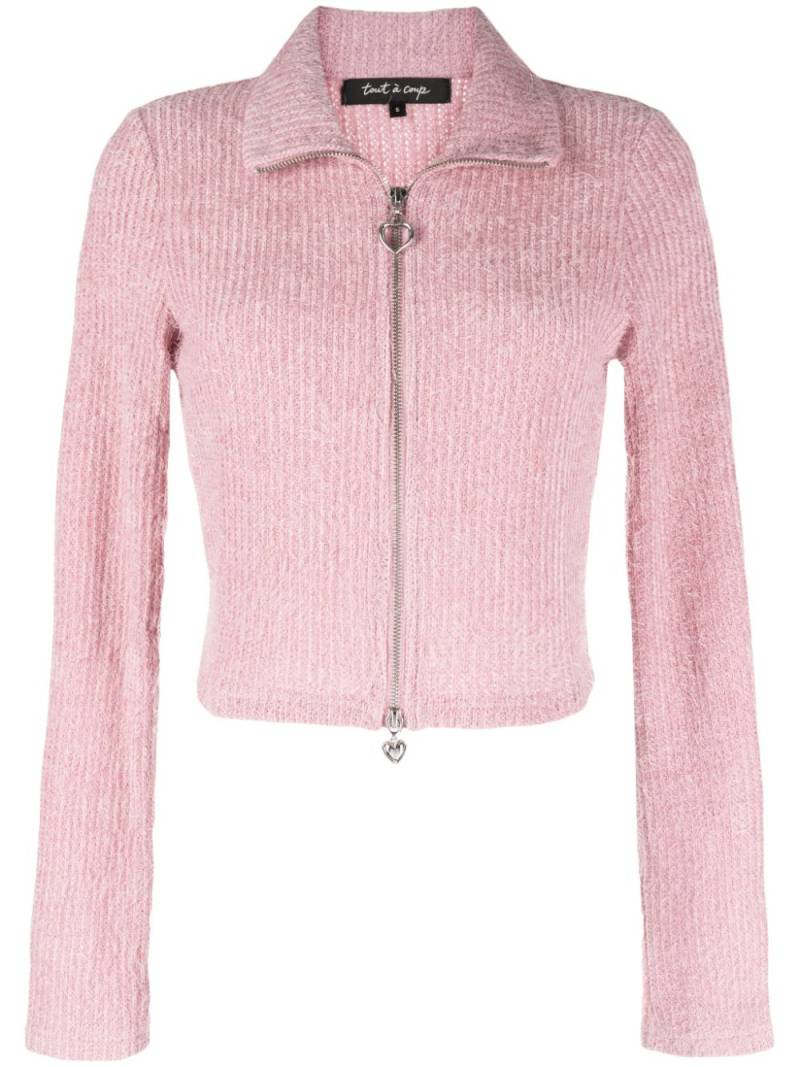 tout a coup Gerippter Cardigan - Rosa von tout a coup