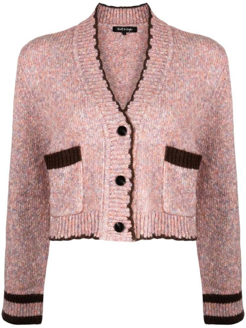 tout a coup Cardigan mit V-Ausschnitt - Rosa von tout a coup