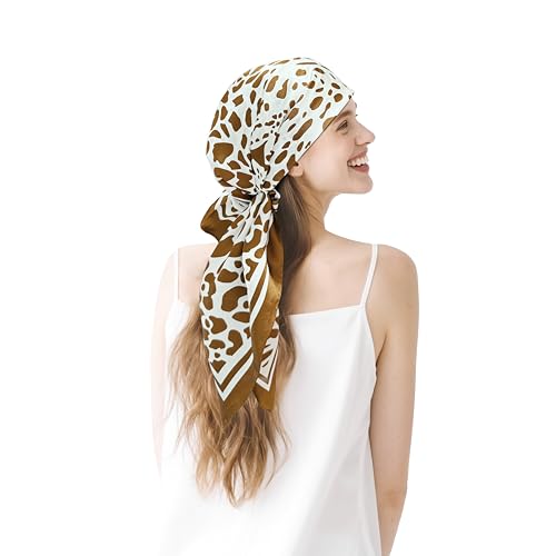 townssilk Seidentuch 100% Maulbeerseide Damen 90x90 cm, OEKO-TEX zertifiziert, luxuriös & seidig-glatt, Halstuch/Kopftuch, quadratisches Mode-Accessoire Leopard townssilk Seidentuch 100% Maulbeerseide Damen 90x90 cm, OEKO-TEX zertifiziert, luxuriös & seidig-glatt, Halstuch/Kopftuch, quadratisches Mode-Accessoire Leopard von townssilk