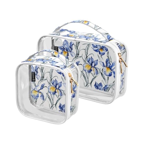 2 transparente dekorative Herren-Kulturbeutel für Reisen, TSA-genehmigt, Cartoon-Iris-Design, wasserdicht, kleine Make-up-Tasche, Reisezubehör, unverzichtbar de maquillaje 2 transparente dekorative Herren-Kulturbeutel für Reisen, TSA-genehmigt, Cartoon-Iris-Design, wasserdicht, kleine Make-up-Tasche, Reisezubehör, unverzichtbar de maquillaje von tplaotee