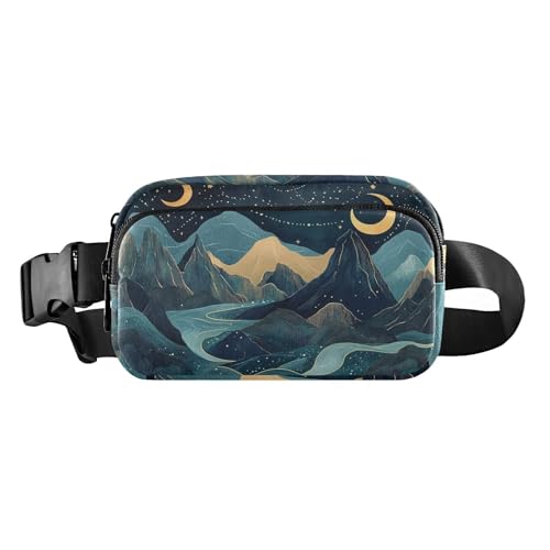 BOH Modische Bauchtasche für Damen und Herren, Mini-Gürteltasche mit verstellbarem Riemen für Reisen, Urlaub, Laufen von tplaotee