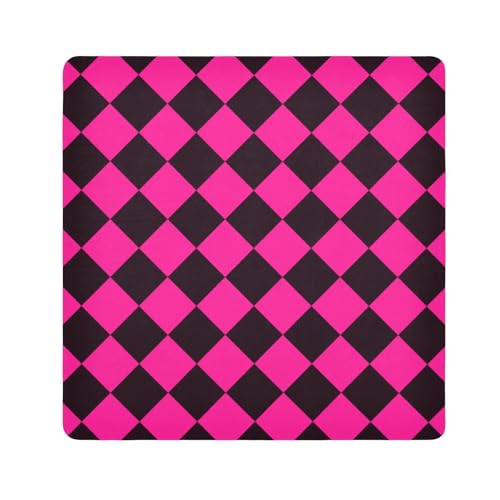 Buffalo Magischer Make-up-Halter, Stoff, tragbar, Make-up-Organizer für Kamera-Objektiv, Tuch für Toilettenartikel, Größe 55,1 x 55,1 cm, Pfirsichschwarz von tplaotee