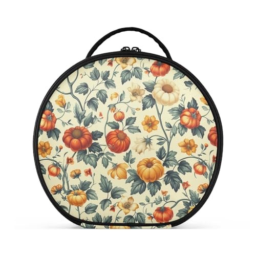 Bunte Kosmetiktasche mit Fächern und Griff, große Make-up-Tasche für Damen, mit verstellbaren Trennwänden, 27,9 cm von tplaotee