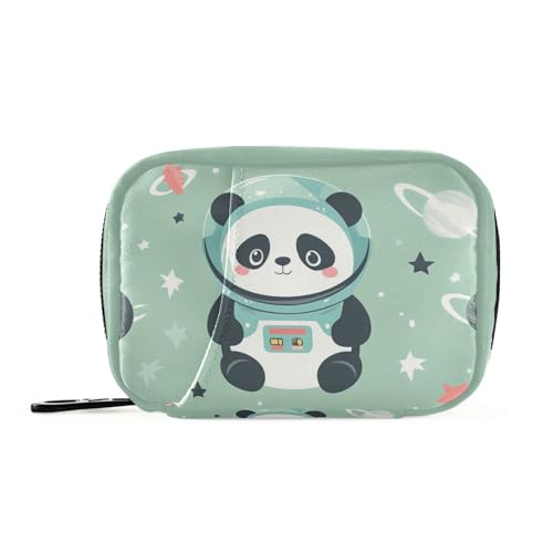Cartoon-Panda-Astronauten-Tasche mit abnehmbaren Fächern, tragbare Pillendose, Reisehilfe Cartoon-Panda-Astronauten-Tasche mit abnehmbaren Fächern, tragbare Pillendose, Reisehilfe von tplaotee
