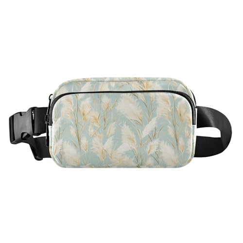 Goldenes Pampasgras, hellblau, Aquarellmalerei, stilvolle Bauchtasche, Hüfttasche für Damen, Herren, Teenager, Mehrzwecktasche mit verstellbarem Riemen für Reisen, Einkaufen, Laufen Goldenes Pampasgras, hellblau, Aquarellmalerei, stilvolle Bauchtasche, Hüfttasche für Damen, Herren, Teenager, Mehrzwecktasche mit verstellbarem Riemen für Reisen, Einkaufen, Laufen von tplaotee