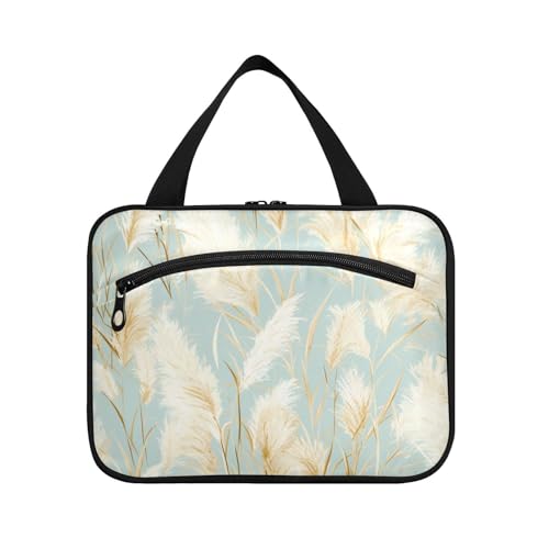 Goldenes Pampasgras, hellblau, Aquarellmalerei, zum Aufhängen, Reise-Set für Damen, mit Haken, waschbar, Designer-Kulturbeutel für Frauen, Reisen, Reisen, Parfüm de M, Goldenes Pampasgras, hellblau Goldenes Pampasgras, hellblau, Aquarellmalerei, zum Aufhängen, Reise-Set für Damen, mit Haken, waschbar, Designer-Kulturbeutel für Frauen, Reisen, Reisen, Parfüm de M, Goldenes Pampasgras, hellblau von tplaotee