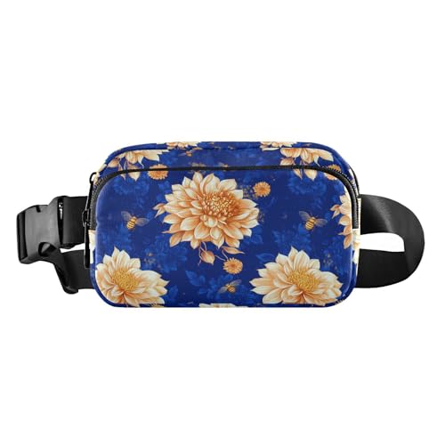 Gürteltasche mit Gänseblümchen-Motiv, für Damen, Herren, Teenager, kleine Umhängetasche, Diebstahlschutz, Hüfttasche mit verstellbarem Gurt, für Reisen, Laufen, Wandern, Gelb von tplaotee