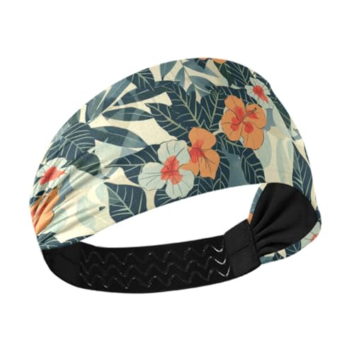 Haarband im hawaiianischen Stil, feuchtigkeitsableitend, elastische Haarbänder für Radfahren, Workout, Wandern, Make-up Haarband im hawaiianischen Stil, feuchtigkeitsableitend, elastische Haarbänder für Radfahren, Workout, Wandern, Make-up von tplaotee