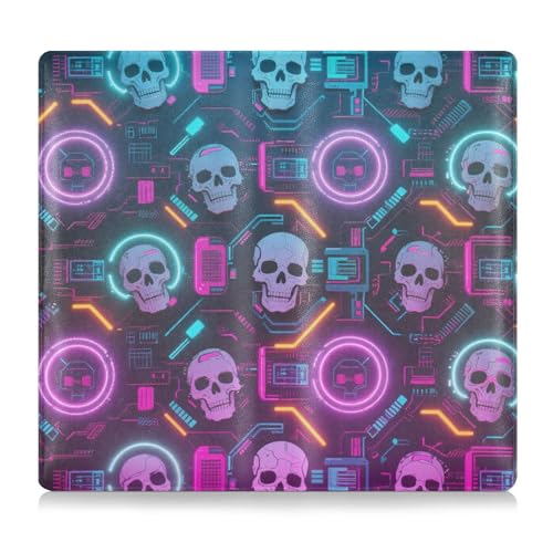 Halloween White Skull Premium Leder Auto Registrierung und Versicherungshalter Essential Car Wallet Case für Ausweis, Führerschein, Schlüsselkontaktinformationskarten von tplaotee