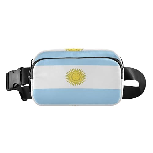 Hüfttasche mit argentinischer Flagge, hellblau, trendige Gürteltasche für Damen, Herren, Teenager, kleine Gürteltasche, Reisebrieftasche mit verstellbarem Riemen für Einkaufen, Sport, Arbeit Hüfttasche mit argentinischer Flagge, hellblau, trendige Gürteltasche für Damen, Herren, Teenager, kleine Gürteltasche, Reisebrieftasche mit verstellbarem Riemen für Einkaufen, Sport, Arbeit von tplaotee