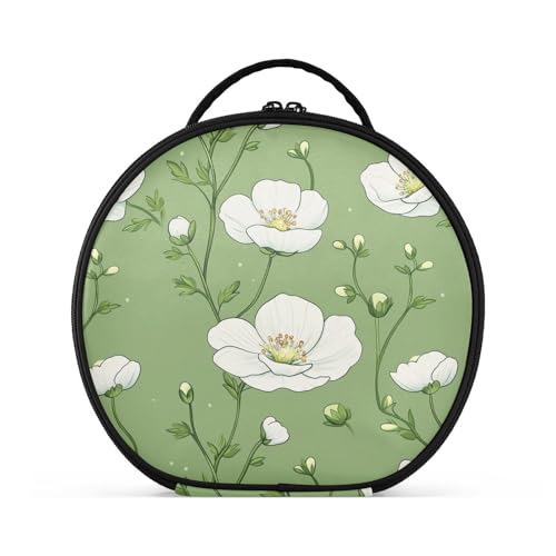 Kosmetiktasche mit Cartoon-Brautmotiv, Reisegröße, Zubehör, Kosmetiktasche für Damen, mit verstellbaren Trennwänden, 27,9 cm, Hellgrün von tplaotee