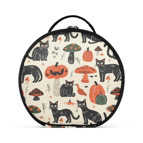 Kosmetiktasche mit Fächern und Griff, Reißverschluss, Reise-Kosmetiktasche für Damen, mit verstellbaren Trennwänden, 27,9 cm von tplaotee