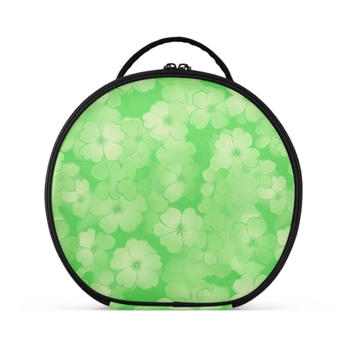 Kosmetiktasche mit Fächern und Griff, große Kosmetiktasche für Damen, mit verstellbaren Trennwänden, 27,9 cm, Grün von tplaotee