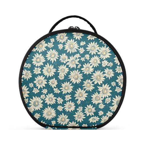 Kosmetiktasche mit Fächern und Griff, leichte Kosmetiktasche für Damen, mit verstellbaren Trennwänden, 27,9 cm von tplaotee