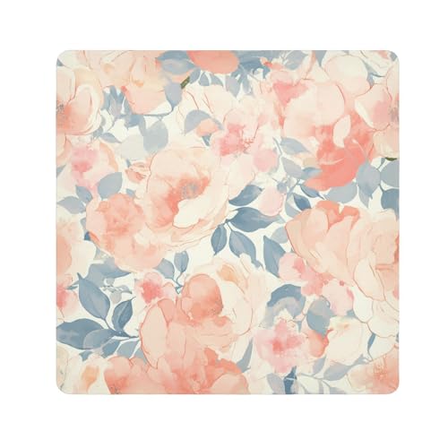 Kosmetiktasche mit abstraktem Aquarell-Blumen-Design, magisch, für Reisen, Make-up, Organizer, Verpackung, Kameralinse, Tuch für Toilettenartikel, Größe 55,1 x 55,1 cm von tplaotee