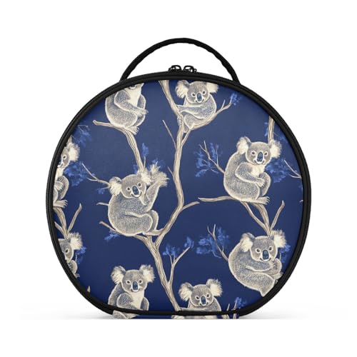 Kosmetiktasche mit niedlichem Koala-Motiv, vertikal, freistehend, große Kosmetiktasche für Damen, mit verstellbaren Trennwänden, 27,9 cm Kosmetiktasche mit niedlichem Koala-Motiv, vertikal, freistehend, große Kosmetiktasche für Damen, mit verstellbaren Trennwänden, 27,9 cm von tplaotee