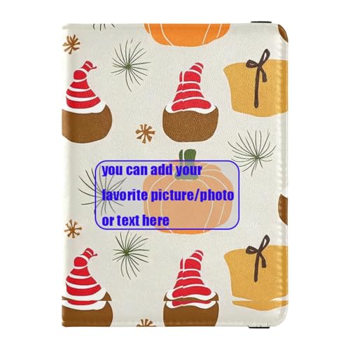 Kürbisse, niedlicher Reisepass- und Impfkartenhalter aus Leder, für Reisedokumente, Ausweise, Impfausweis, Impfausweis, Impfkartenhalter, Geldbörse, wasserdicht, Kürbisse süßer Herbst Herbst, 1 size von tplaotee