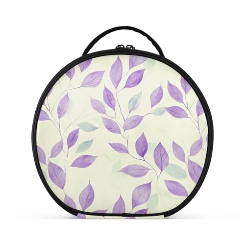 Kulturbeutel für Damen, vertikal, freistehend, wasserdicht, mit verstellbaren Trennwänden, 27,9 cm, Violett / Minzgrün von tplaotee