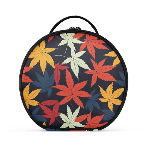 Leaf japanische Styloiletry Taschen, vertikal, freistehend, mit Reißverschluss, Kosmetiktasche für Geldbörse, mit verstellbaren Trennwänden, 27,9 cm von tplaotee
