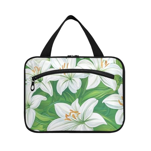 Lily Kulturbeutel zum Aufhängen, mit Haken, Designer-Utensilien, für Herren, für Väter, Rucksackreisen, Organizer de maquillaje para M, Lily Happy Easter, Medium von tplaotee