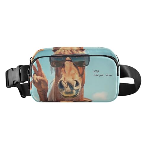 Lustige Gürteltasche für Damen, Herren, Teenager, Mini-Umhängetasche, Gürteltasche mit verstellbarem Gurt, für Einkaufen, Sport, Arbeit von tplaotee
