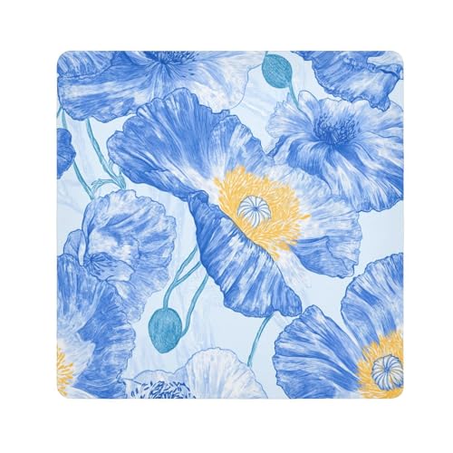 Magische Make-up-Tasche mit Mohnblumen-Motiv, Kosmetiktasche, Organizer, Verpackung, Kamera-Objektiv, Tuch für Toilettenartikel, Größe 55,1 x 55,1 cm von tplaotee