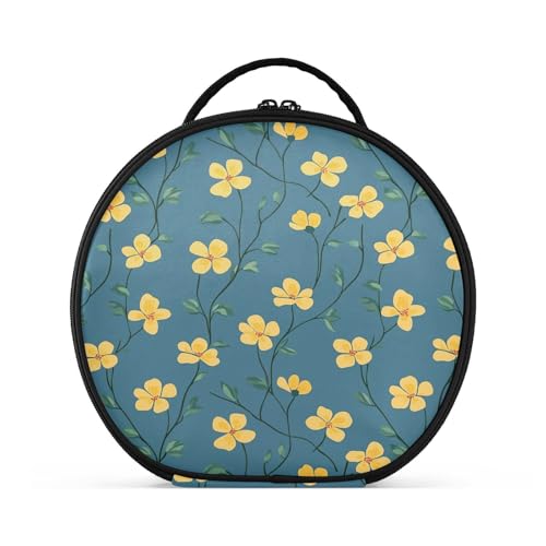 Make-up-Tasche mit Fächern und Griff, tragbare Kosmetiktasche für Damen, mit verstellbaren Trennwänden, 27,9 cm von tplaotee