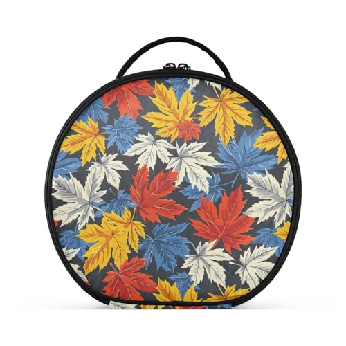 Make-up-Tasche mit Fächern und Griff, wasserdichte Reisetasche für Damen, mit verstellbaren Trennwänden, 27,9 cm von tplaotee